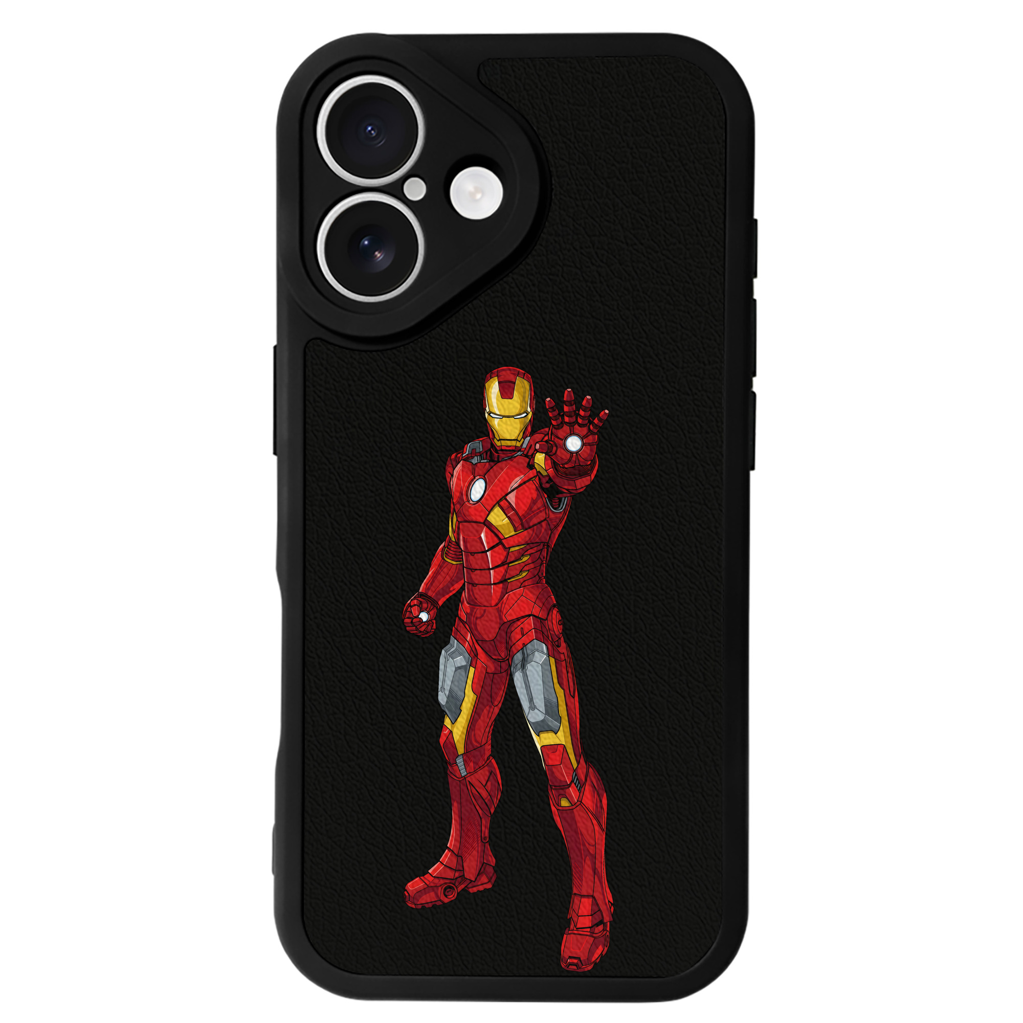 （画像用） アベンジャーズ The Avengers 【iPhone 16シリーズ対応】シリコンスマホケース（レザー調） 材質：シリコン